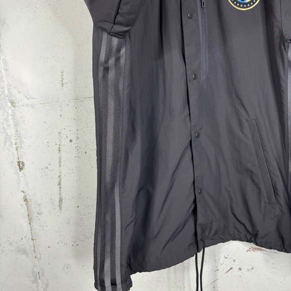 Adidas Philadelphia Union Soccer Button Up Windbreaker Jacket Medium - Picture 6 of 11